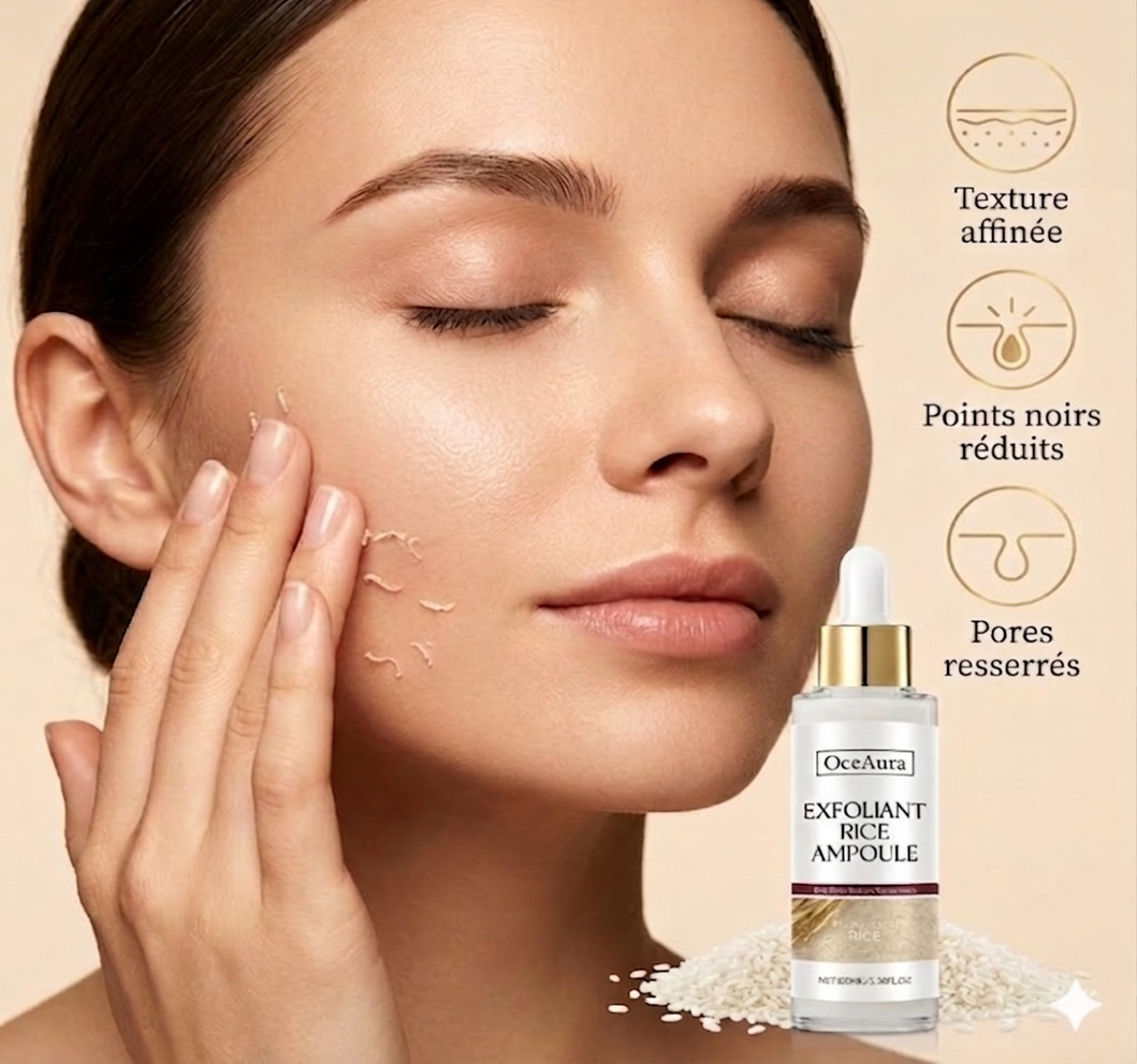 Duo Ampoules Exfoliantes au Riz — Gamme Zeya | Pores Resserrés, Éclat & Hydratation Intense