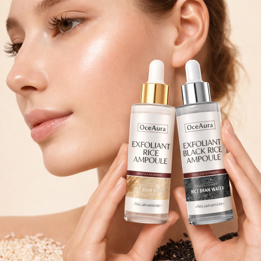 Duo Ampoules Exfoliantes au Riz — Gamme Zeya | Pores Resserrés, Éclat & Hydratation Intense